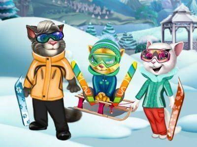 Snowy Feline Matching Game