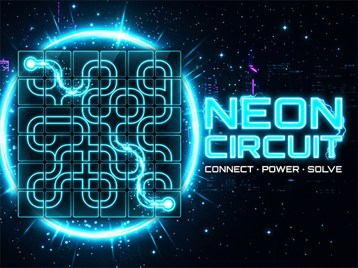 Neon Circuit Puzzle Game