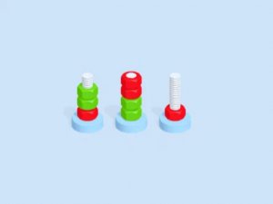 Nut and Bolt Color Puzzle