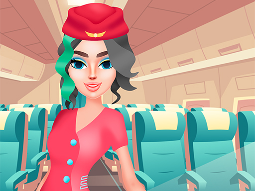 Stewardess Beauty Salon Dress Up Game