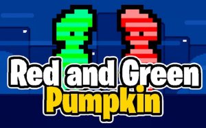 Red and Green Pumpkin: Double Jump Challenge Online Game